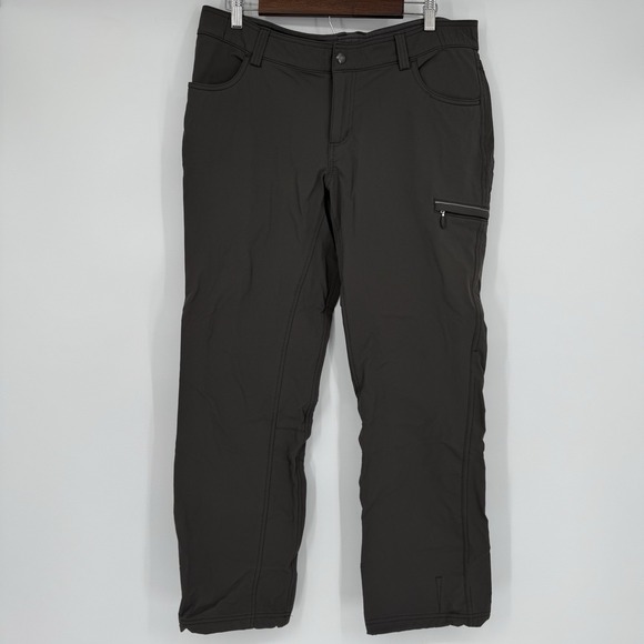 Duluth Pack Pants - Duluth Trading Co Womens Flexpedition Fleece Lined Pants Size 10x31 Gray Hiking